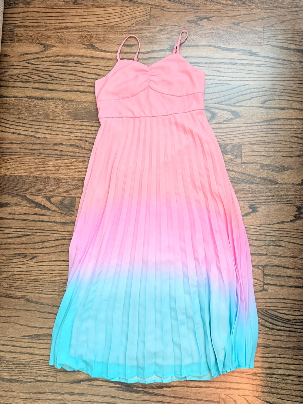 Zunie (Nordstrom) Girls Ombré Maxi Dress - size 8 - Picture 4 of 6